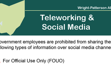 Teleworking and Social Media Graphic