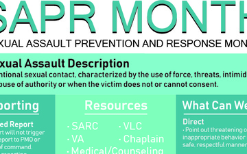 Sexual assault prevention and response month poster