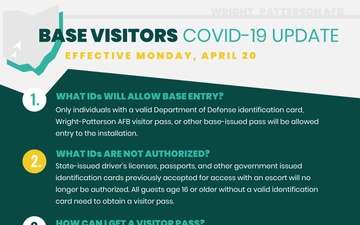 WPAFB COVID-19 Visitor Entry Update