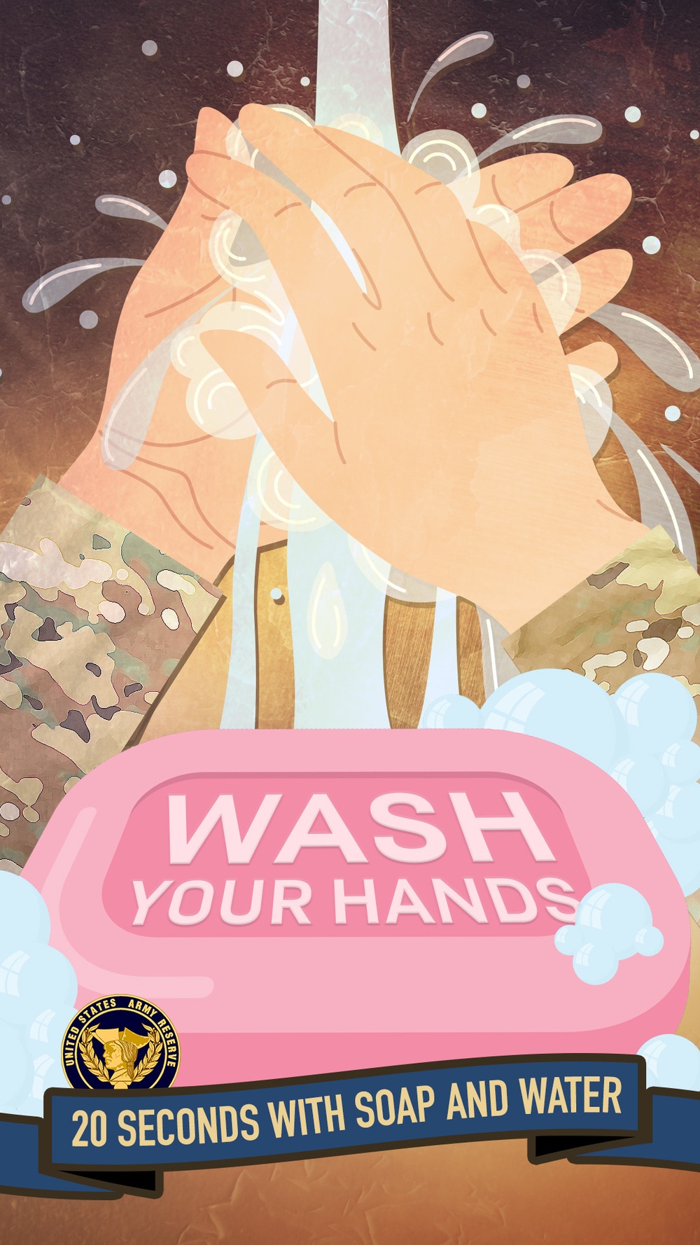 U.S. Army Reserve Graphic: Hand washing