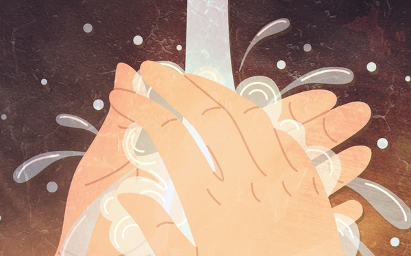 U.S. Army Reserve Graphic: Hand washing