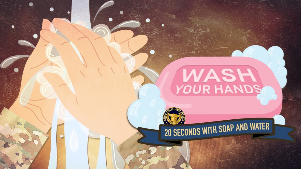 U.S. Army Reserve Graphic: Hand Washing