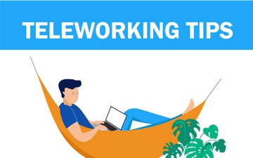 Teleworking infographics