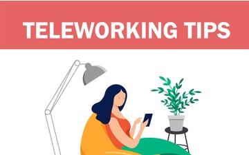 Teleworking infographics