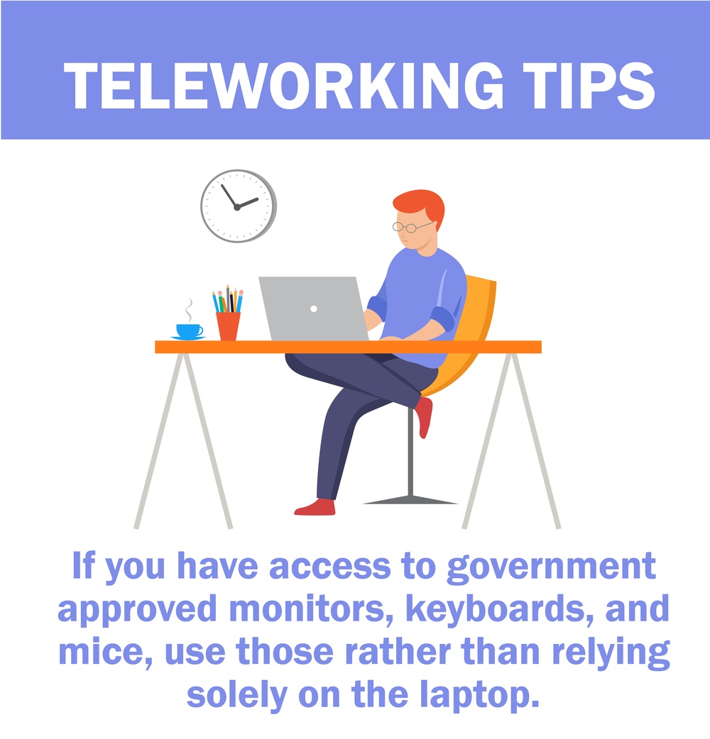 Teleworking infographics