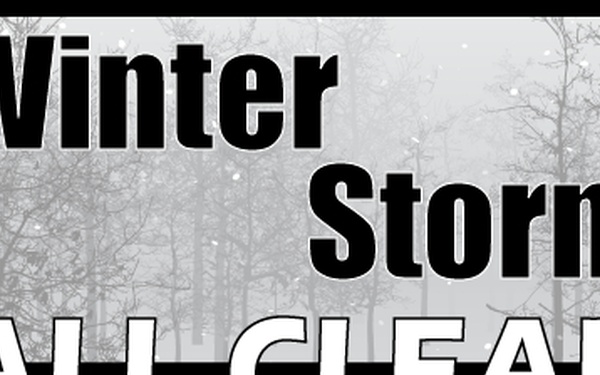 Winter Storm Condition All Clear - Facebook Feed