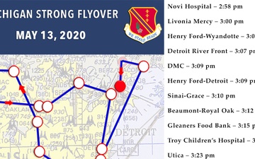 Mixed Formation Route During Michigan Strong Flyover