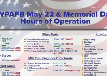 Holiday Hours of Operation