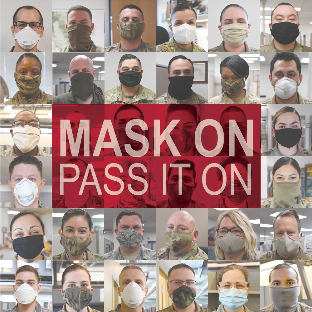 Mask On Pass It On  square graphic