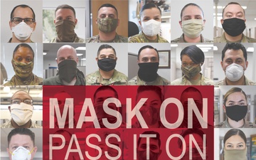 Mask On Pass It On  square graphic