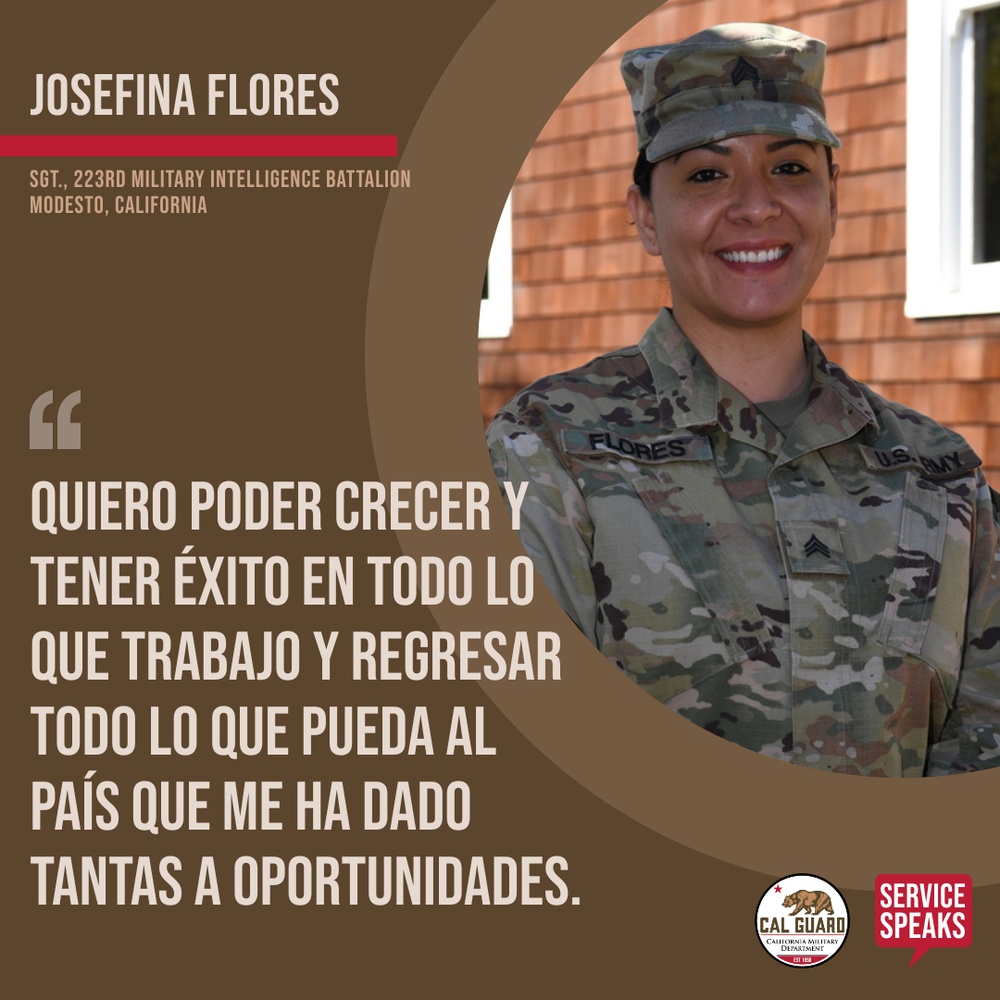 Service Speaks: Sgt Josefina Flores