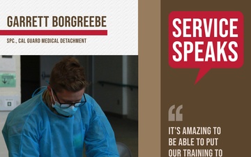 Service Speaks: Spc. Garrett Borgreebee