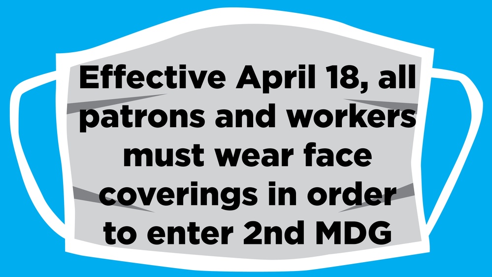 2nd Medical Group Face Covering Requirement Graphic