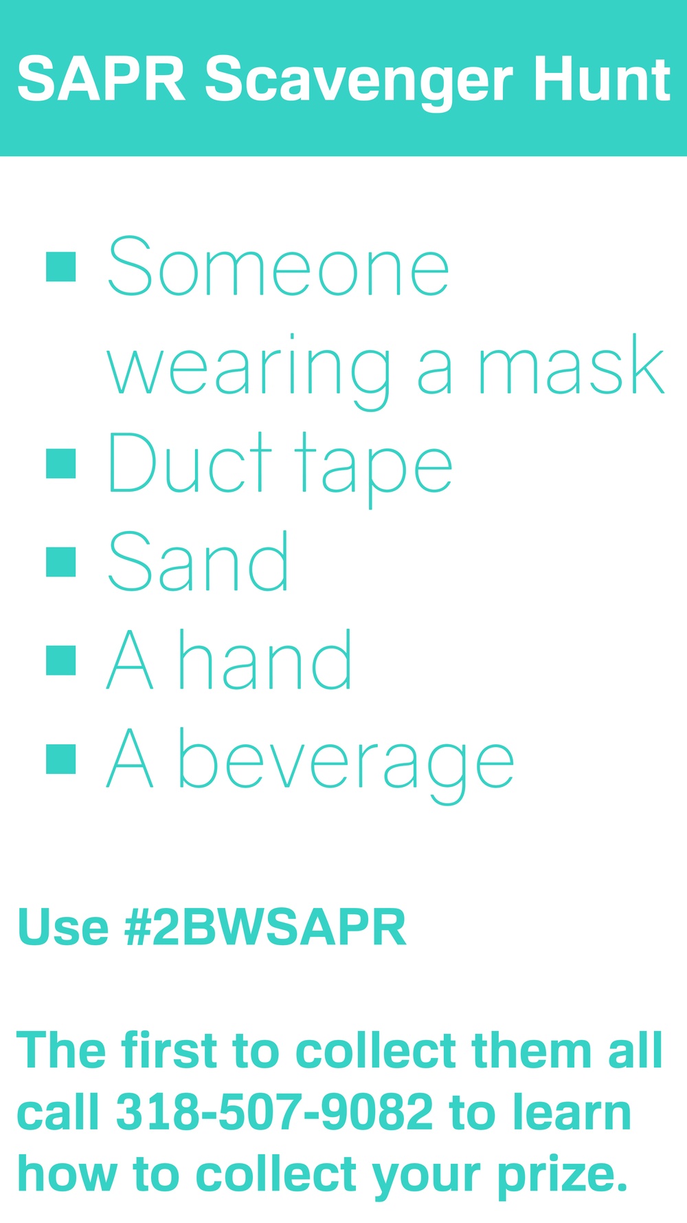 SAPR 2nd Scavenger Hunt Graphic