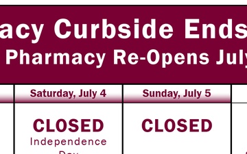 Irwin Army Community Hospital curbside service ends July 2