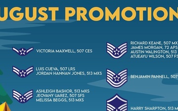 507th ARW August enlisted promotions