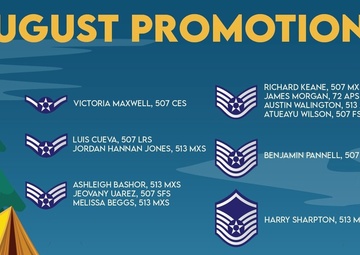 507th ARW August enlisted promotions
