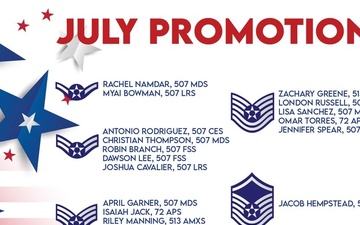 507th ARW July enlisted promotions