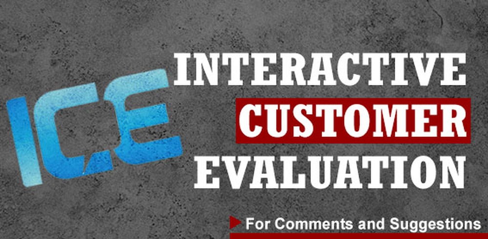 Interactive Customer Evaluation (ICE) Button