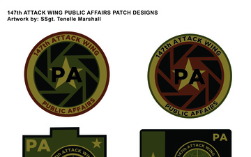 147 ATKW Public Affairs Patch Designs