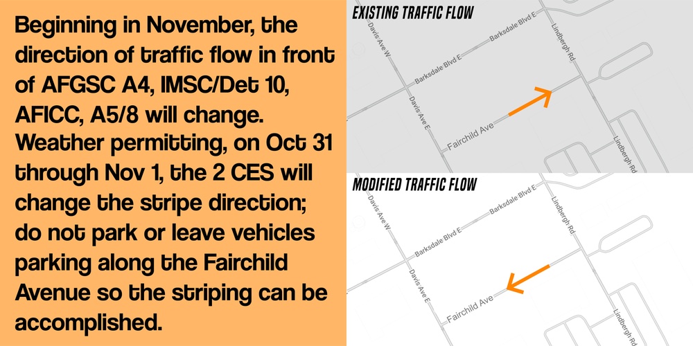 Barksdale Traffic Change Graphic