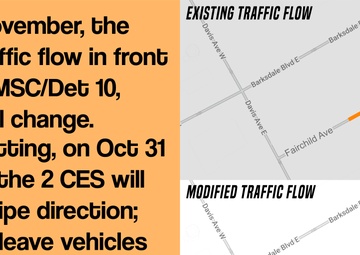 Barksdale Traffic Change Graphic