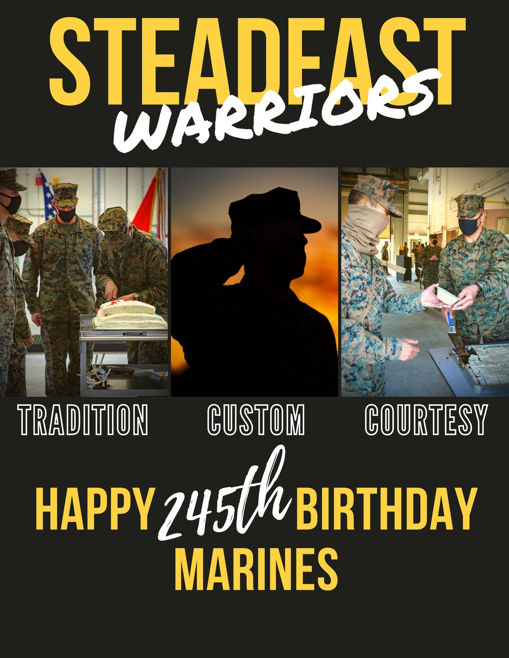 CLR-27 Steadfast 245th Marine Corps Birthday Flyer