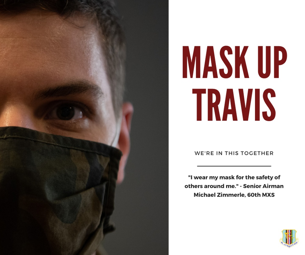 Mask up Travis