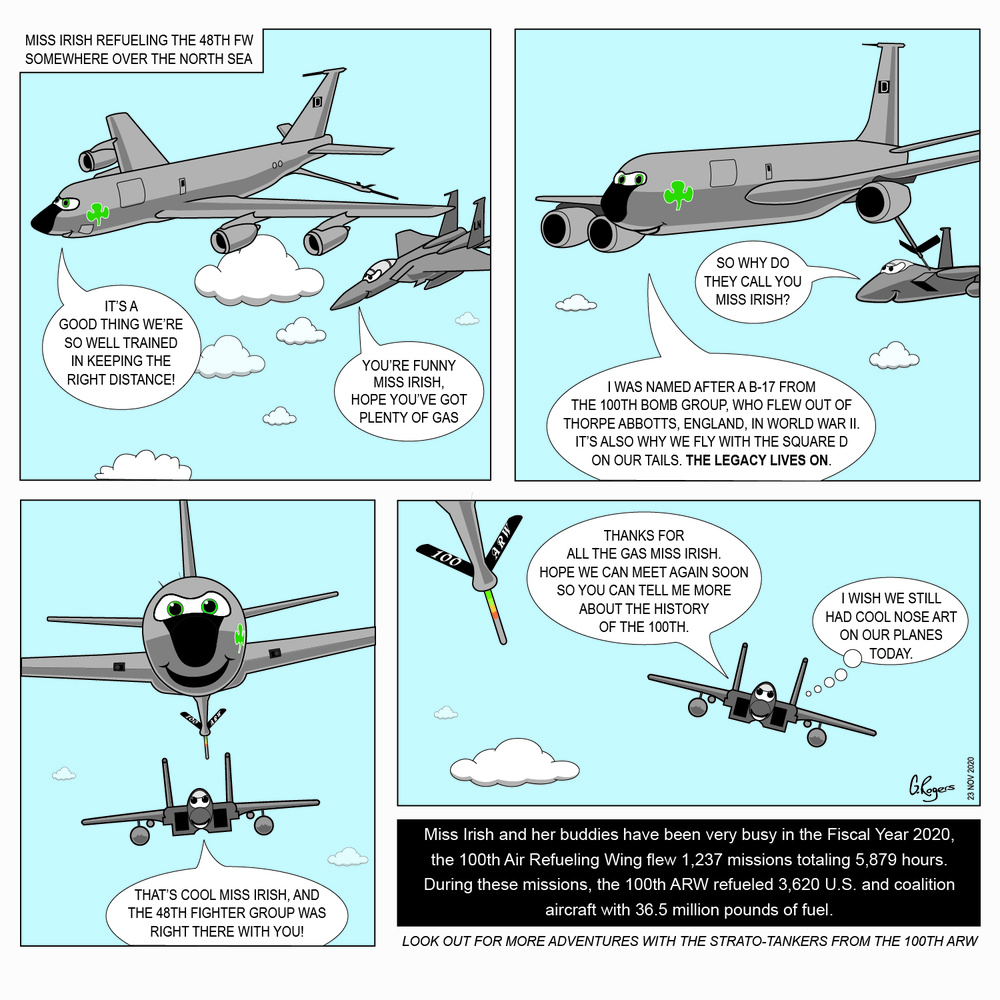 Miss Irish refueling the 48th FW somewhere over the North Sea