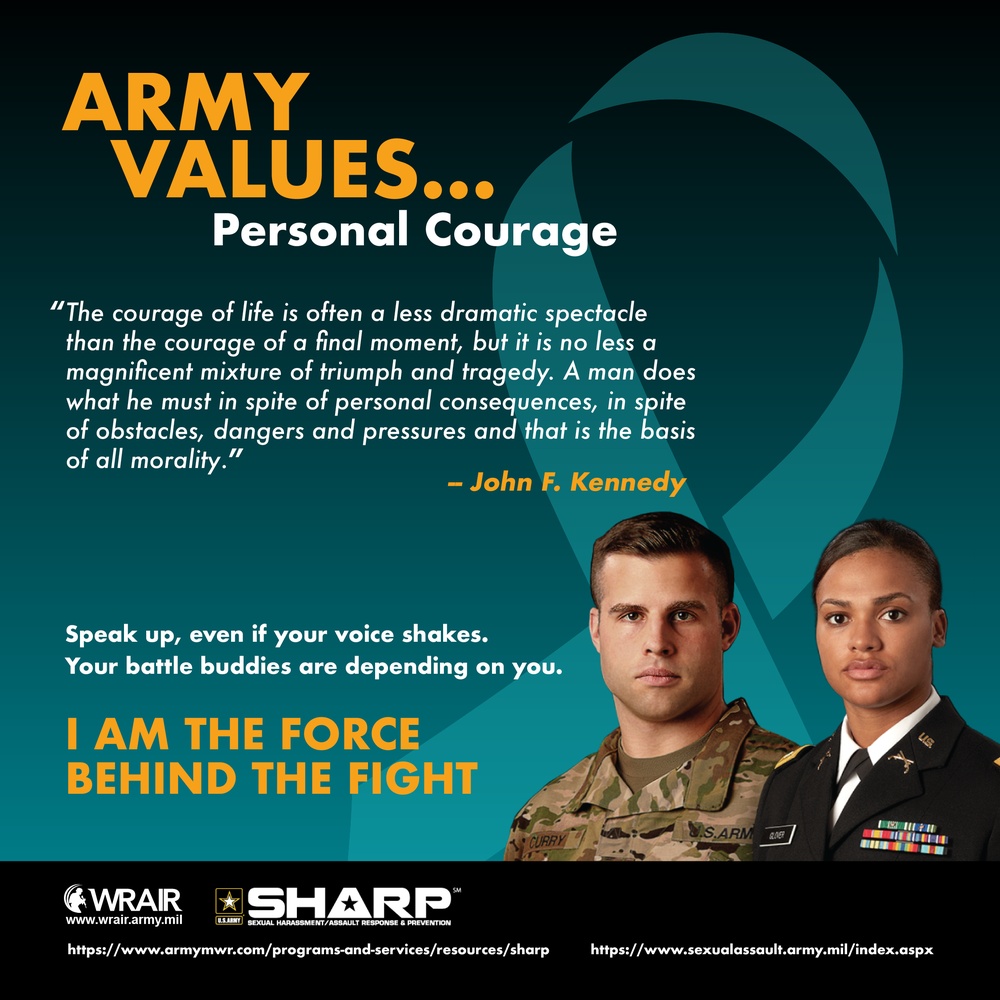 Sexual Assault Awareness and Prevention Month (SAAPM) - Personal Courage