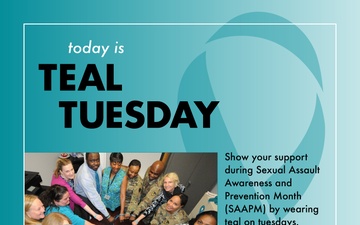 Sexual Assault Awareness and Prevention Month (SAAPM) - Teal Tuesday 1