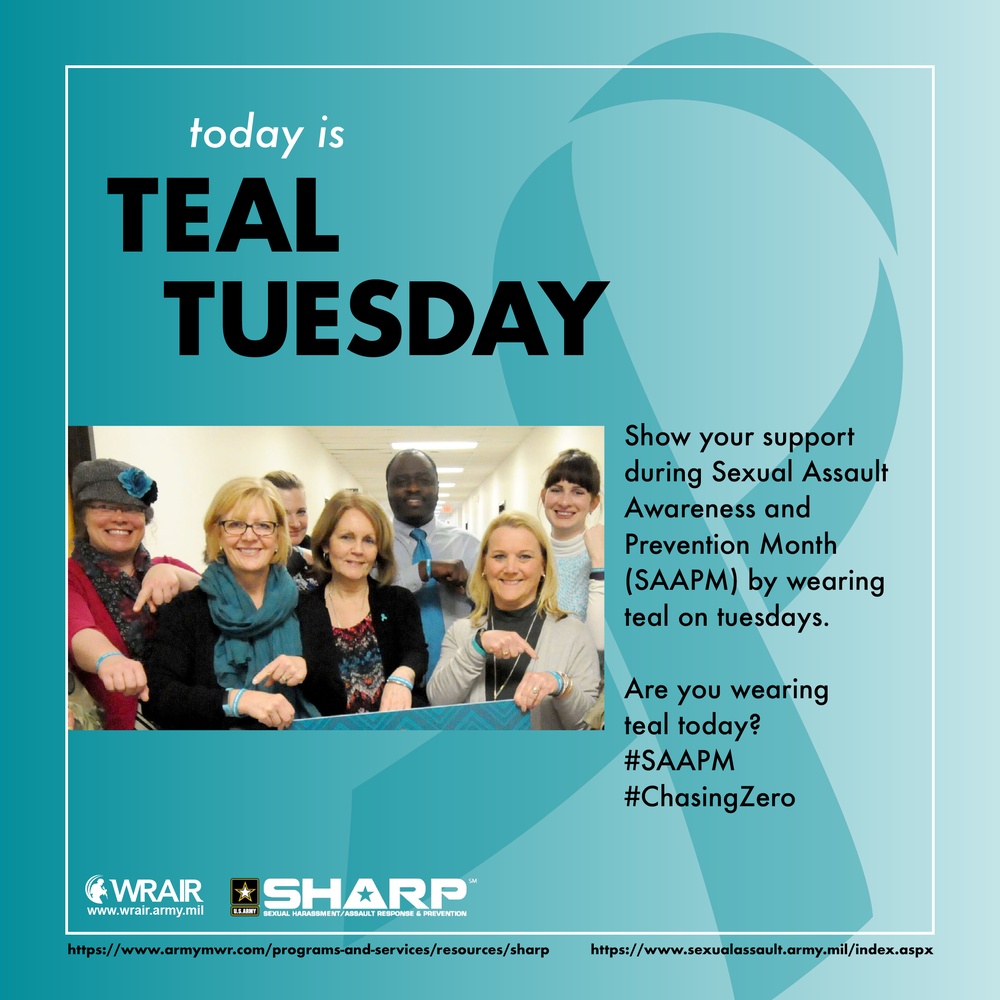 Sexual Assault Awareness and Prevention Month (SAAPM) - Teal Tuesday 2
