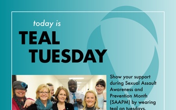 Sexual Assault Awareness and Prevention Month (SAAPM) - Teal Tuesday 2