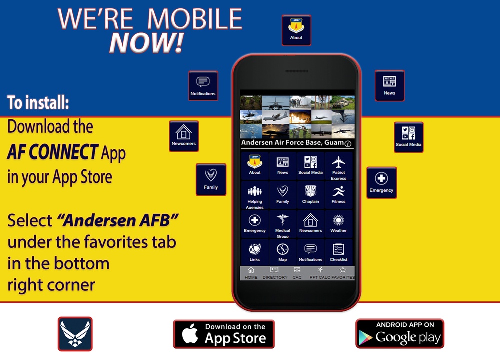 Andersen AFB Connect App Graphic