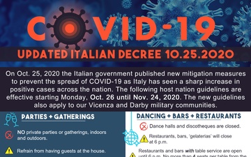 COVID-19 USAG Italy Decree Update in Infographic