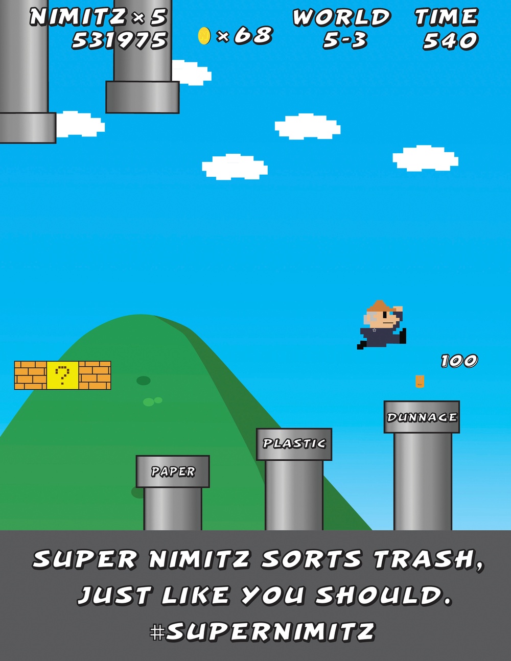 Nimitz Trash Ad