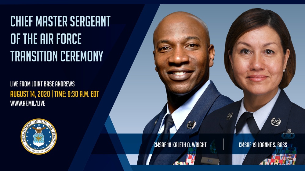 Chief Master Sergeant of the Air Force Transition Ceremony Graphic