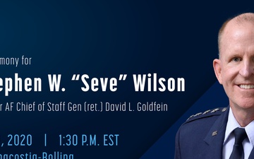 Gen. Stephen W. “Seve” Wilson Retirement Ceremony Graphic