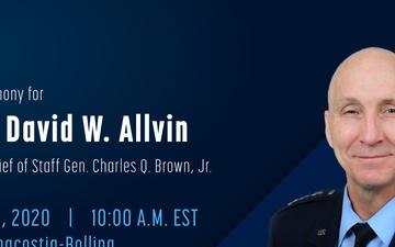 Lt. Gen. David W. Allvin Promotion Ceremony Graphic