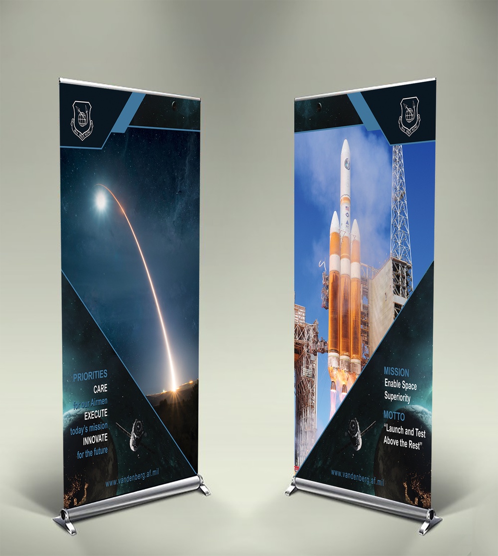 30th Space Wing Backdrops for virtual events - Graphic Design