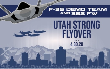 F-35 Demo Team and 388th Fighter Wing - Flyover Flyer