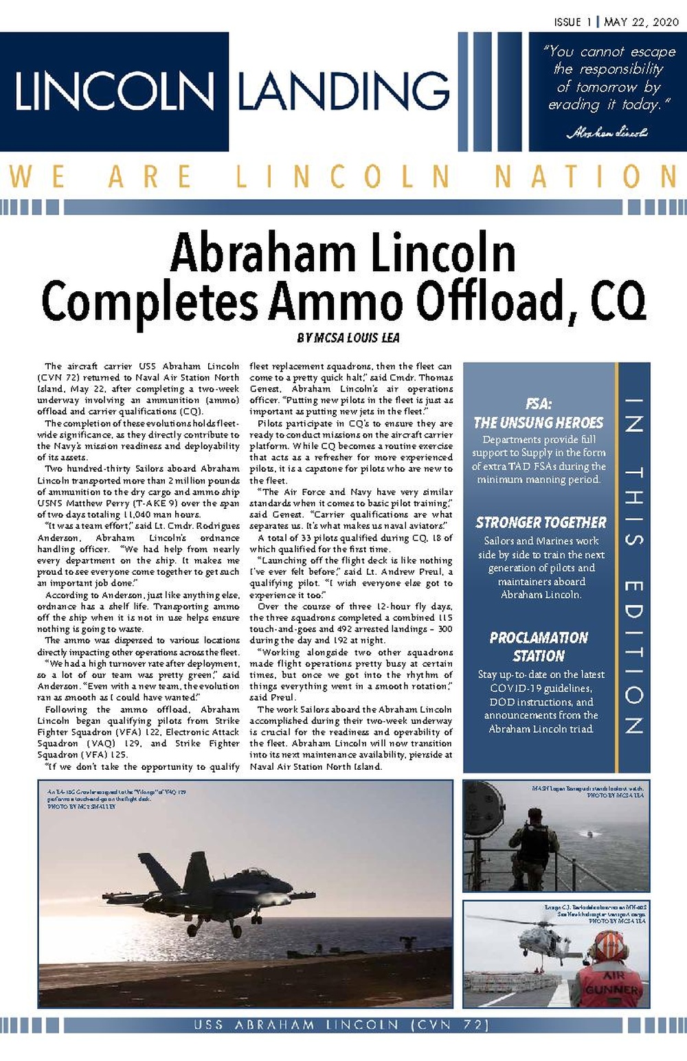 Lincoln Landing newsletter