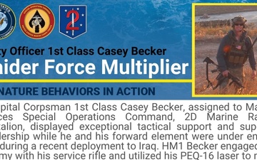 Signature Behaviors In Action - Petty Officer Becker