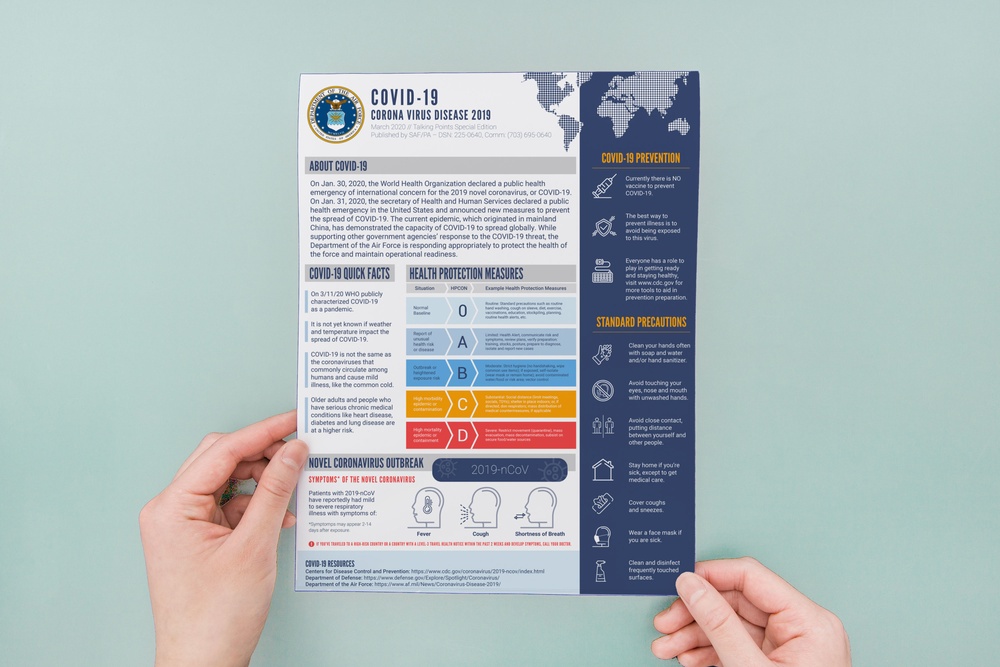 COVID-19 Department of the Air Force Infographics handout