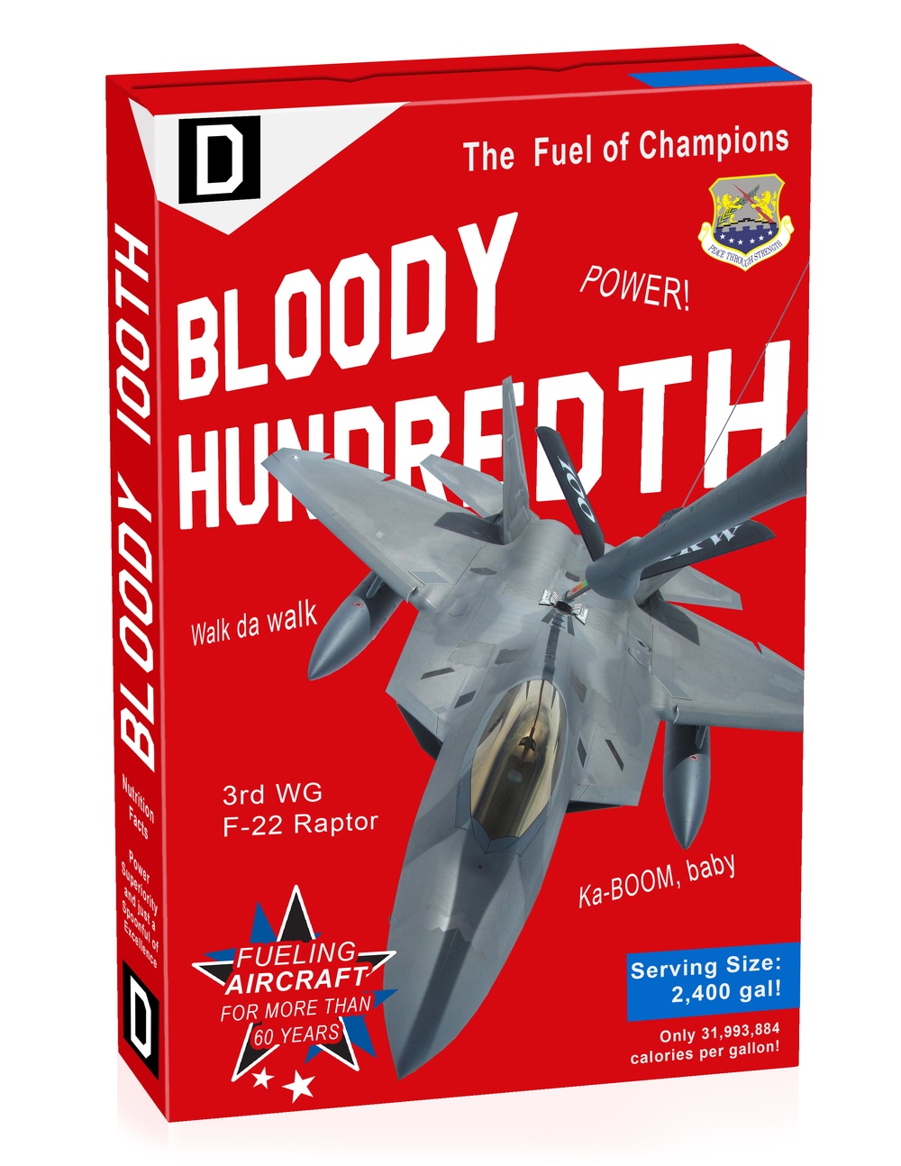 F-22 cereal box