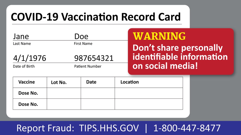 Vaccine Card Scam