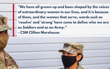 CSM Morehouse on Women's History Month