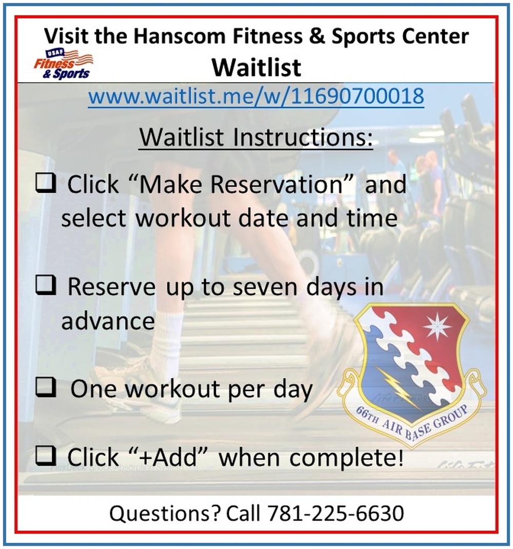 Hanscom Fitness Center Sign