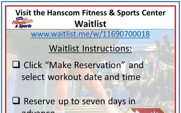 Hanscom Fitness Center Sign