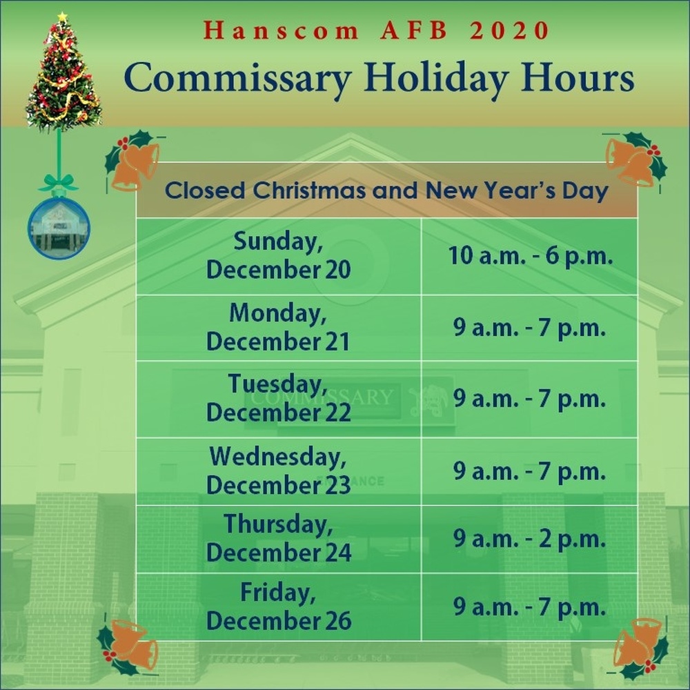 Hanscom AFB Commissary Hours